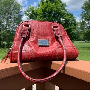 Rossetti Dark Red faux leather satchel purse